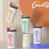 Coffee Mugs Stainless Steel Thermos Bottle with Straw Cold Insulation Water Bottle Ceramic Insulated Tumbler Coffee Travel Mug