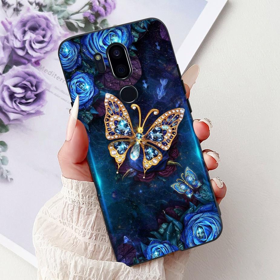 For LG G7 ThinQ Case Cute Cat Luxury Painted Cover Soft Slim Phone Case For LG G7 ThinQ G7Thinq LM-G710 G710 G7+ Back Cover Bags