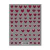 Little Red Book Heart Nail Stickers: Cute Red & Black Heart-Shaped, Wearable, Thin & Transparent Japanese Nail Decals