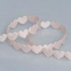 Elegant 1.5cm Heart Polyester Ribbon Flower Ribbon Decorative Materials Peach Heart Ribbon Accessories Gift Boxes Packaging Ribbons Home Decoration