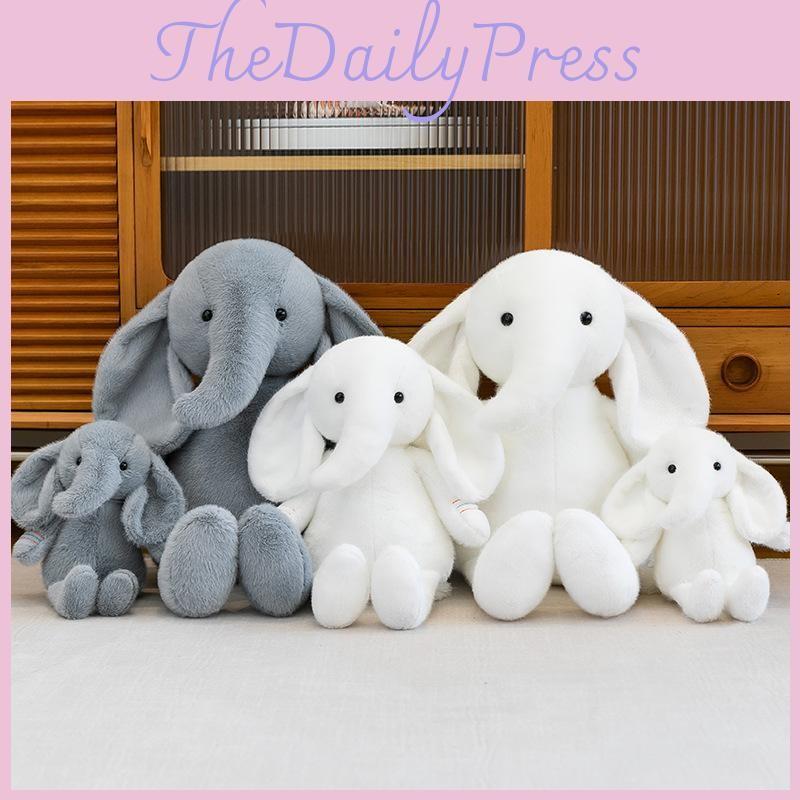 Children Elephant Plush Toy Cute Cartoon Fabric Comfort Naptime Festival Gift