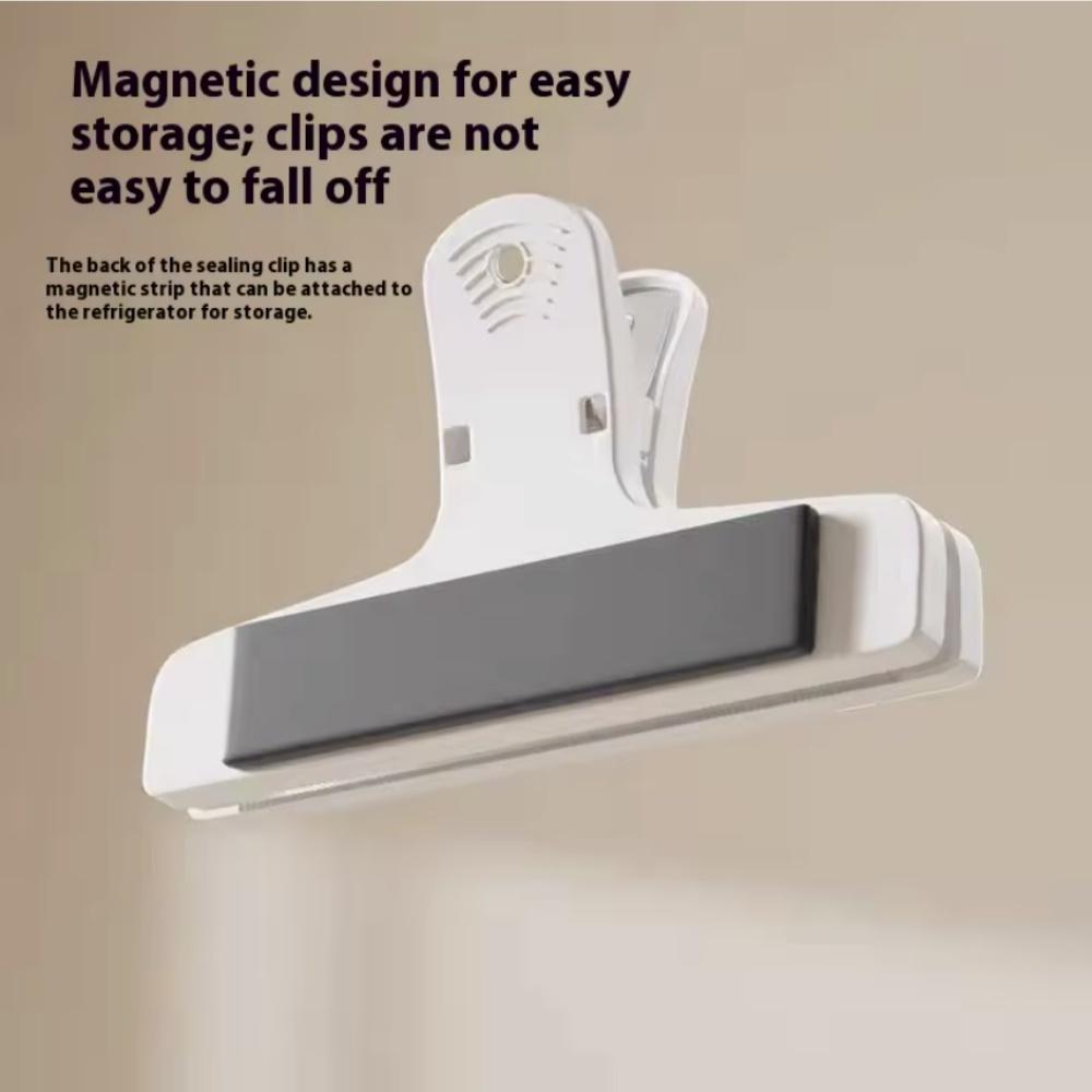 Colorful Magnetic Clips, kitchen Food Snack sealing p, Magnetic Strip & Hanging Hole, Office/Kitchen/Journal Organizer