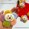 Colorful Cartoon Sunflower Plush Brooch: Five-Petal Flower Accessories for Bags, Shoes, Socks