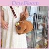 Capybara Plush Cartoon Handheld Water Trolley Bag For Kids And Teens