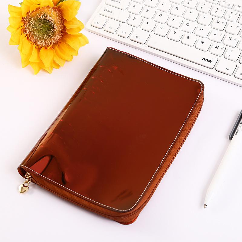 A6 Hand Zip Bag Marble Loose Leaf Binder Notebook Inner Core Cover Note Book Planner Office Stationery Supplies