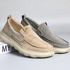 Fashion Men's Spring and Summer New Breathable and Comfortable Canvas Shoes with Soft Soles Lazy and Lightweight Casual Shoes