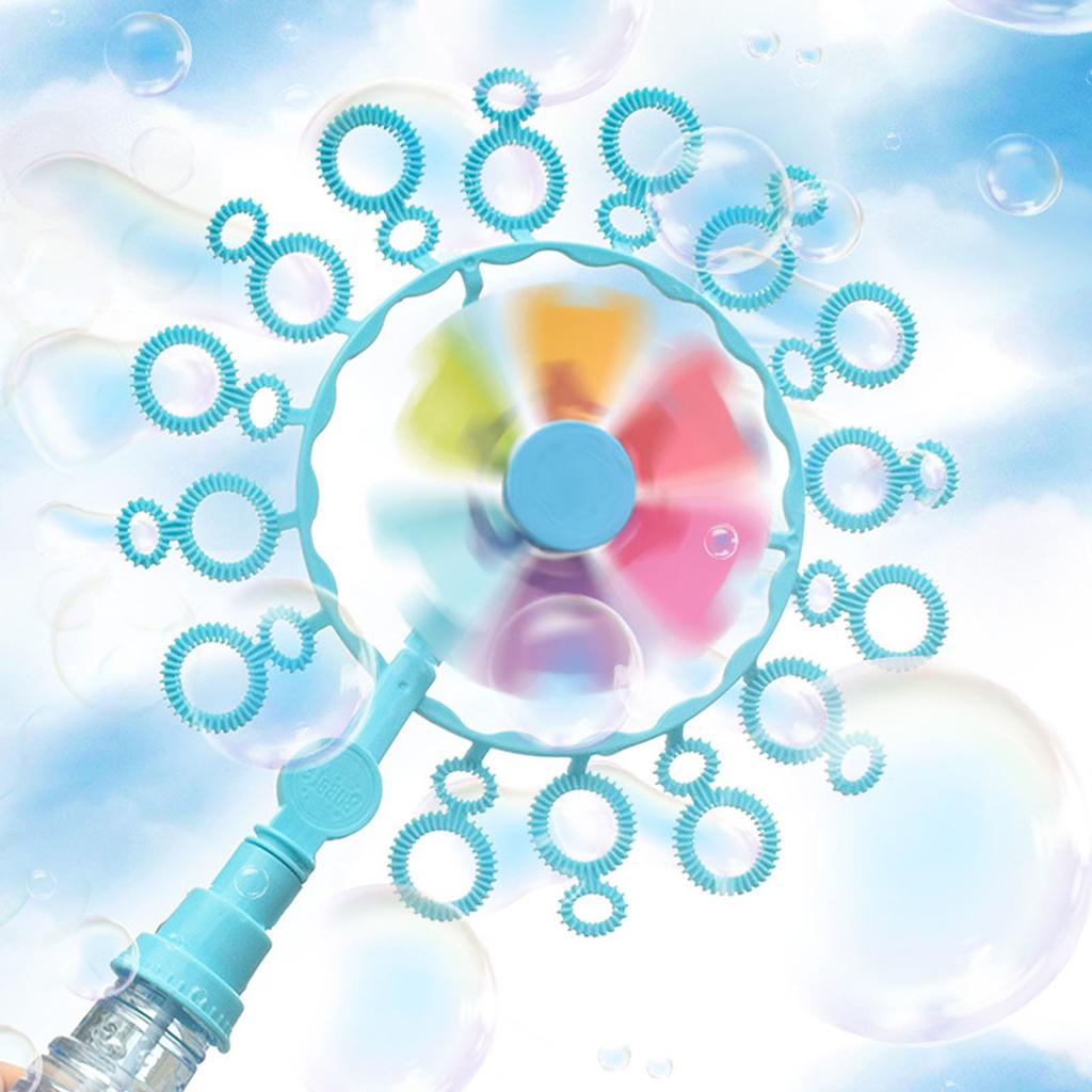Windmill Bubble Wand Detachable Multi Hole Children Pinwheel Bubble Blower for Travel Outdoor