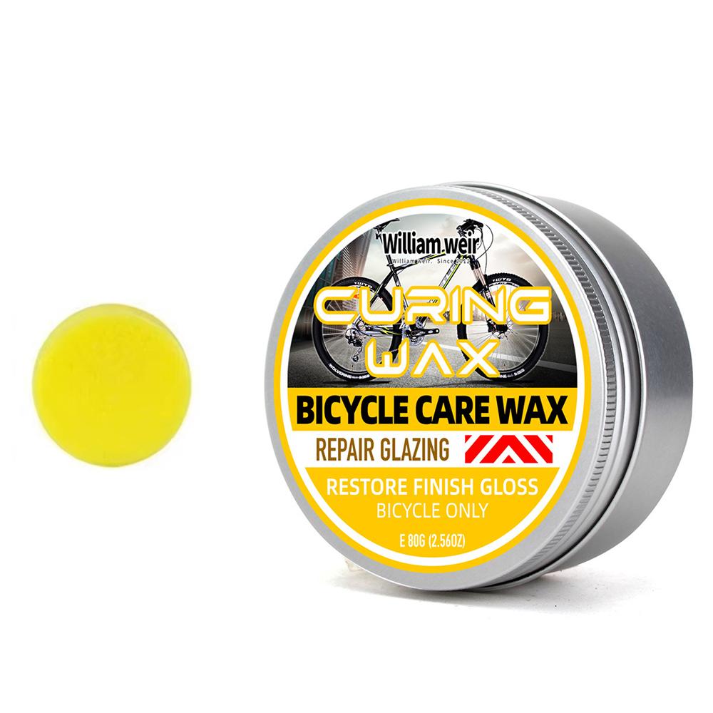 80g Bicycle Maintenance Wax Anti-Dirt Mountain Bike Lubricant Scratch Remover Paint Polishing Solid Wax Bicycle Repair Oil Tool