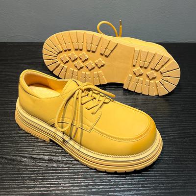 Scarpe Stringate in Pelle Bianche da Uomo 2025 Autunno Nuove Scarpe da Lavoro Stile Britannico Platform Lusso Scarpe di Design Zapatos De Hombre