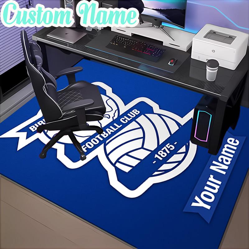 Custom Name Birmingham Football Club  Rug, Office Rug, Chair Rug, Carpet for Living Rooms, Doormat Game Rug Home Decor Christmas Gifts