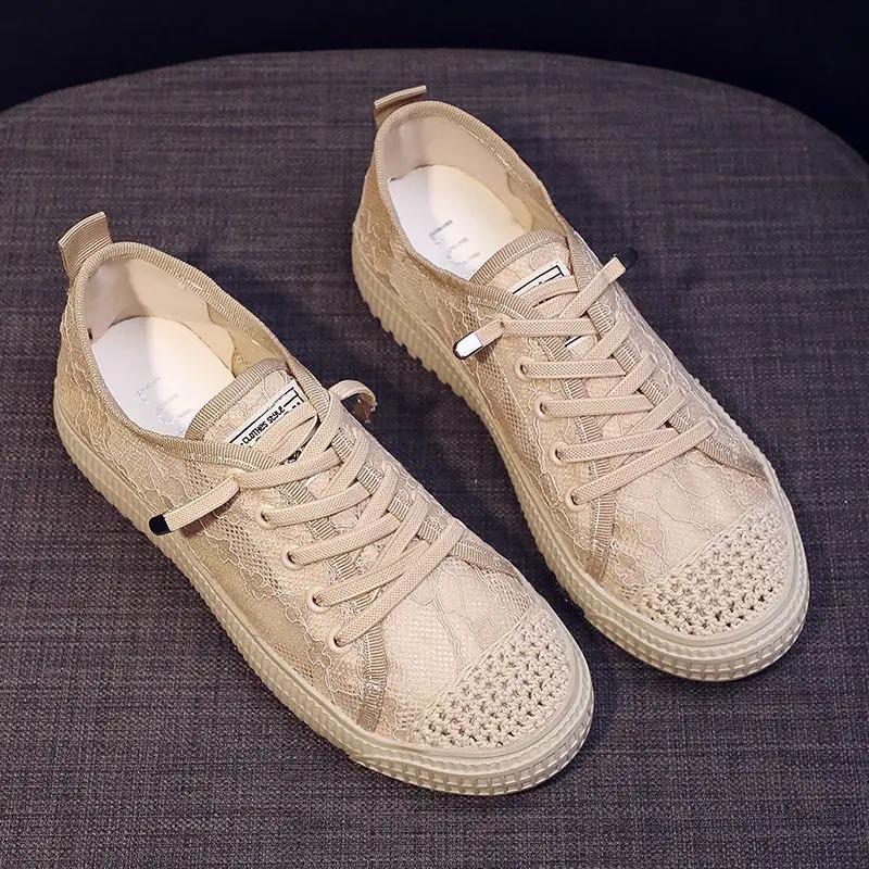 Fashion Korean Fashion Flat Mesh Breathable Shoes for Women High Quality Deals 2025 Cheap Daily Routine 39 Stylish Trends Woman Footwear