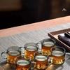 GIANXI High Borosilicate Glass Cup Thickened High Temperature Bottom Guanshan Design With Handle Small Tea Cup Kung Fu Tea Set