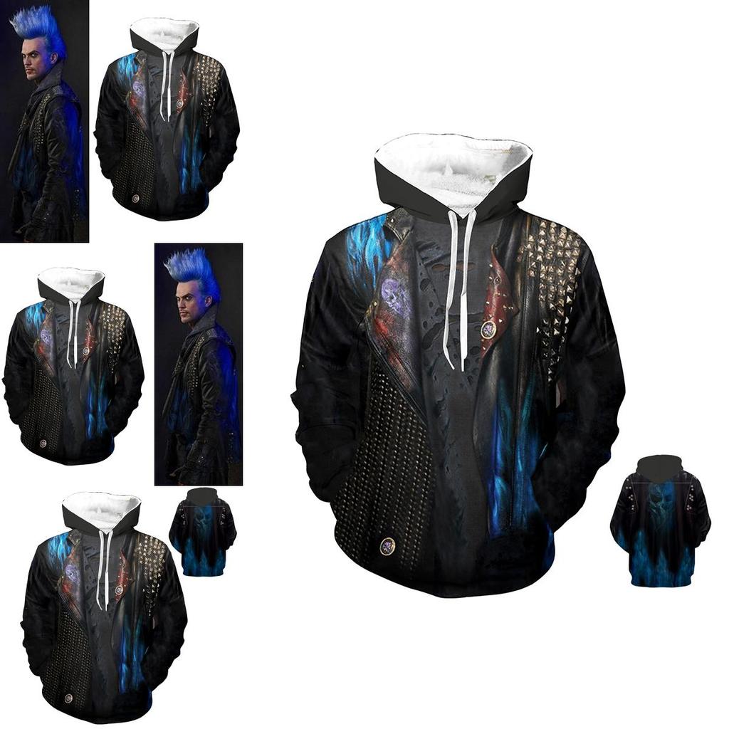 Luxuriously Soft Descendants 3 Hades Hoodie Cosplay Costume For Unisex Comfort