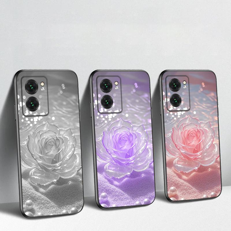 Farbverlauf Kristall Rose Für Oppo Realme 11 12 12X 14 Pro Plus 8 C55 C63 65 67 75 51 53 GT 2 7 Neo 3 5 SE 7 50 TPU weiche Handyhülle