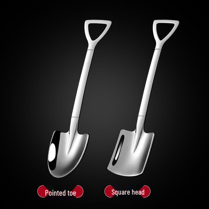 Stainless Steel 304 Watermelon & Dessert Shovel Spoon - Creative Ice Cream Teaspoon