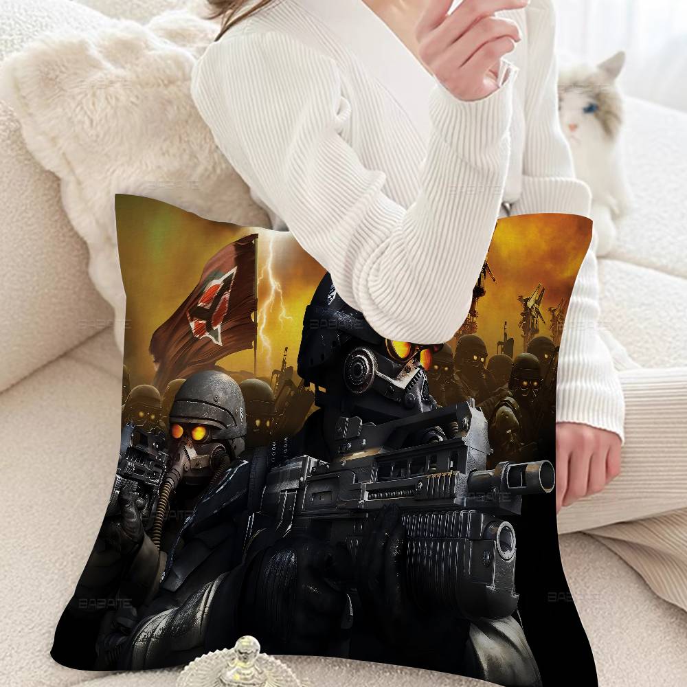Killzone Helghast Logo Cushion Cover Pillow Cover Decor Pillowcase Printed Cushion Case For Couch