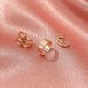 Geometric C-Shaped Ear Cuff Non-Piercing Earring Women Minimalist Retro Alloy Clip Fashion Jewelry