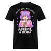 Nur ein Mädchen, das Anime und Boba liebt T-Shirt Niedliches Anime-Mädchen Echte Fans T-Shirt