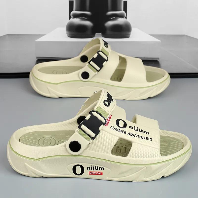 Summer Men's Beach Comfortable Soft Slides Casual Shoes Massage Slippers Indoor Outdoor Sandals  Men Home Slippers