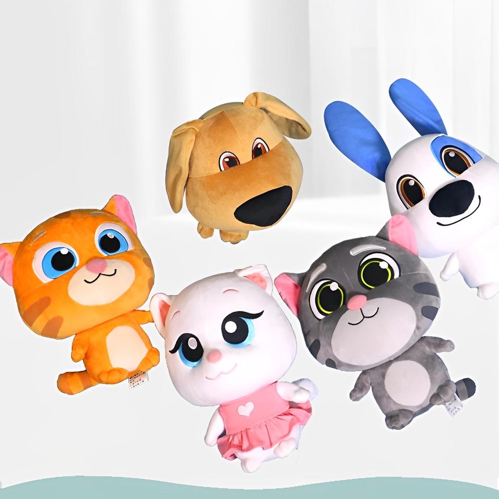 Adorable Talking Tom Cat Plush Doll Kids Toys Cartoon Animal Dog Toddler Gift