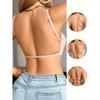 Women's Multi-Way Beauty Back Bra Sexy Backless Halter Bra Plus Size Push Up Brassiere