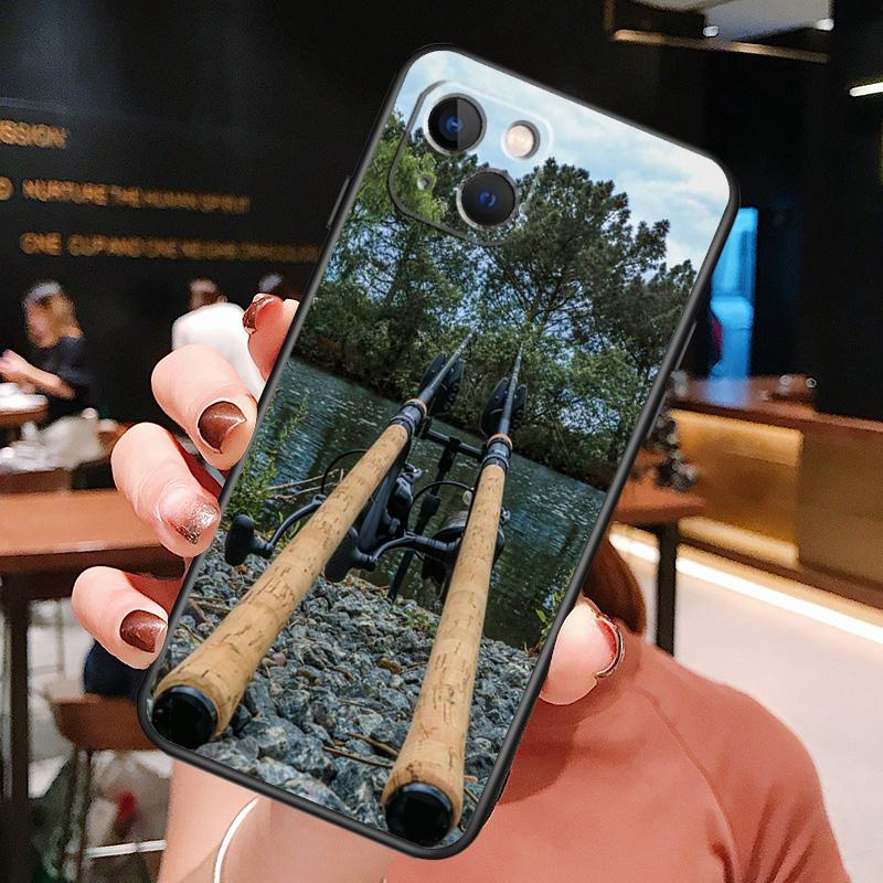 Carp Fishing Fish Phone Case For iPhone 16 Pro Max 15 14 13 12 11 Pro Max Plus 12 13 Mini XR 16e Funda Cover