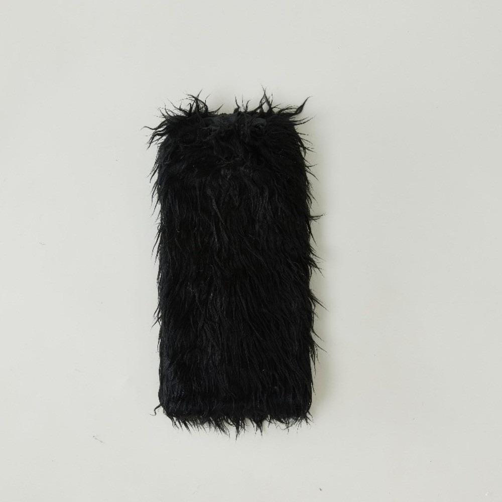 Harajuku Furry Leg Warmers Y2K Aesthetic Winter Leg Coverings Faux Fur Leg Warmers  Streetwear
