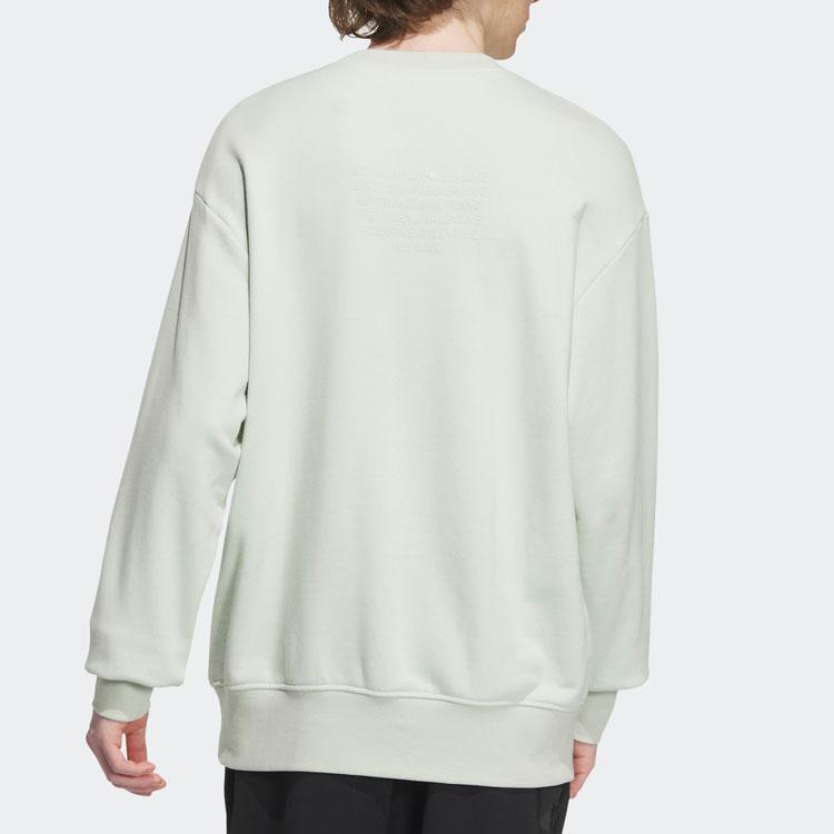 Adidas American Retro Series Crew Neck Sweatshirt Long Sleeve Casual Unisex Tops Linen-Green IT6394