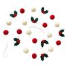 String Design Hanging Felt Garland Pompom Bead String Banner Garland  Room Decoration