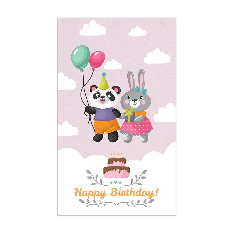 50-Pack Creative Birthday Celebration Cards for Party Decorations and Gifts