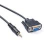 DB9 9Pin Female To 3.5mm Male Plug Serial Cable RS232 To 1/8Inch Conversion Cord for Music Devices 180cm/70.87inch