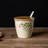 Retro Style Ceramic Spice Jars with Underglaze Painting, Household Kitchen Storage Containers for Spices and Seasonings