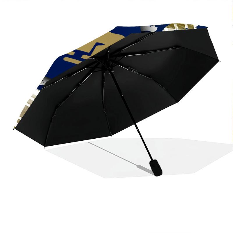 Club Universidad Nacional (Pumas) pattern, automatic folding umbrella, portable and foldable design, 8 ribs, a Christmas or birthday gift.