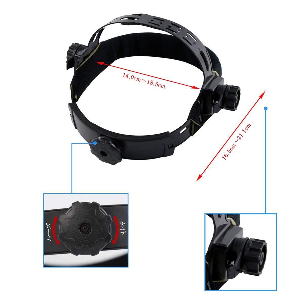 DEKOPRO Welding Solar Rechargeable Welding Adjustable Shadow Range sec Darkening Speed for and Arc Black Orange Auto-Darkening Helmet, Mask/Welding