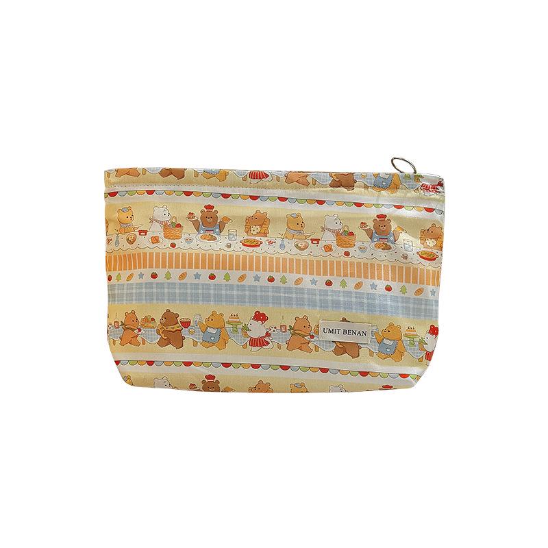 Retro Niedliche Make-up-Tasche: Cartoon Mini Geldbörse, Beutel aus reiner Baumwolle für Kopfhörer und Lippenstift - Tragbare Aufbewahrung für kleine Gegenstände