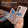 For Samsung Galaxy S25 Edge S25 S24 S23 Ultra FE Case with Card Holder, Heavy Duty Shockproof Soft TPU Back Flip Wallet Cover