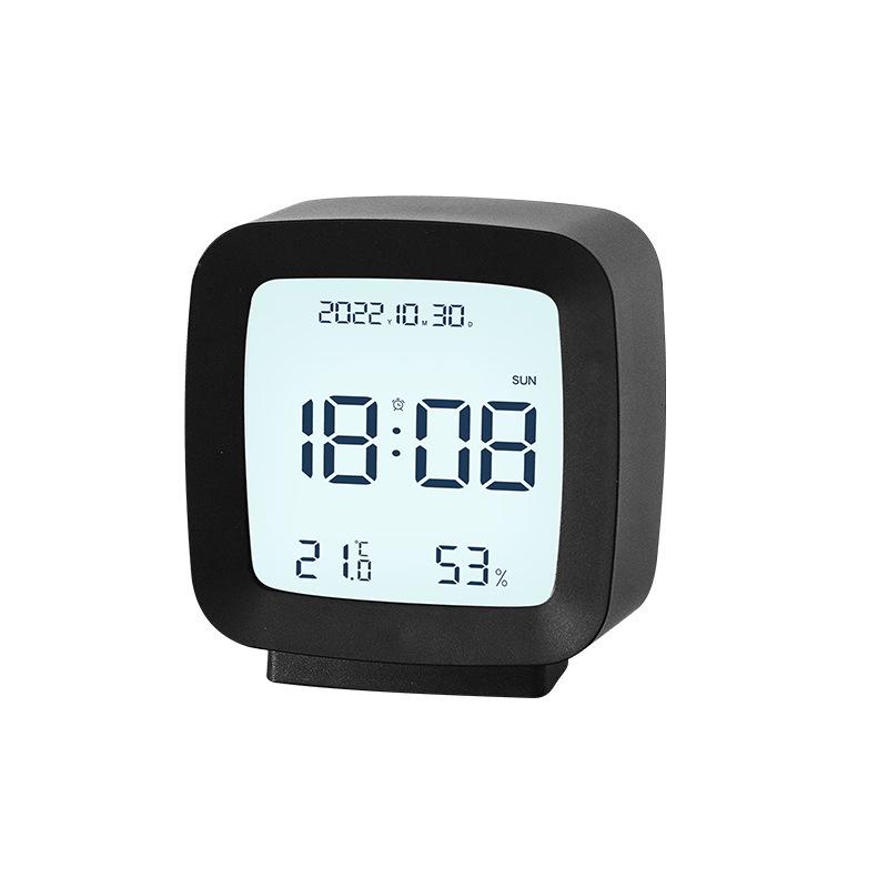

Multifunctional Compact Alarm Clock for Children and Students: Bedside Clock with Temperature and Humidity Display