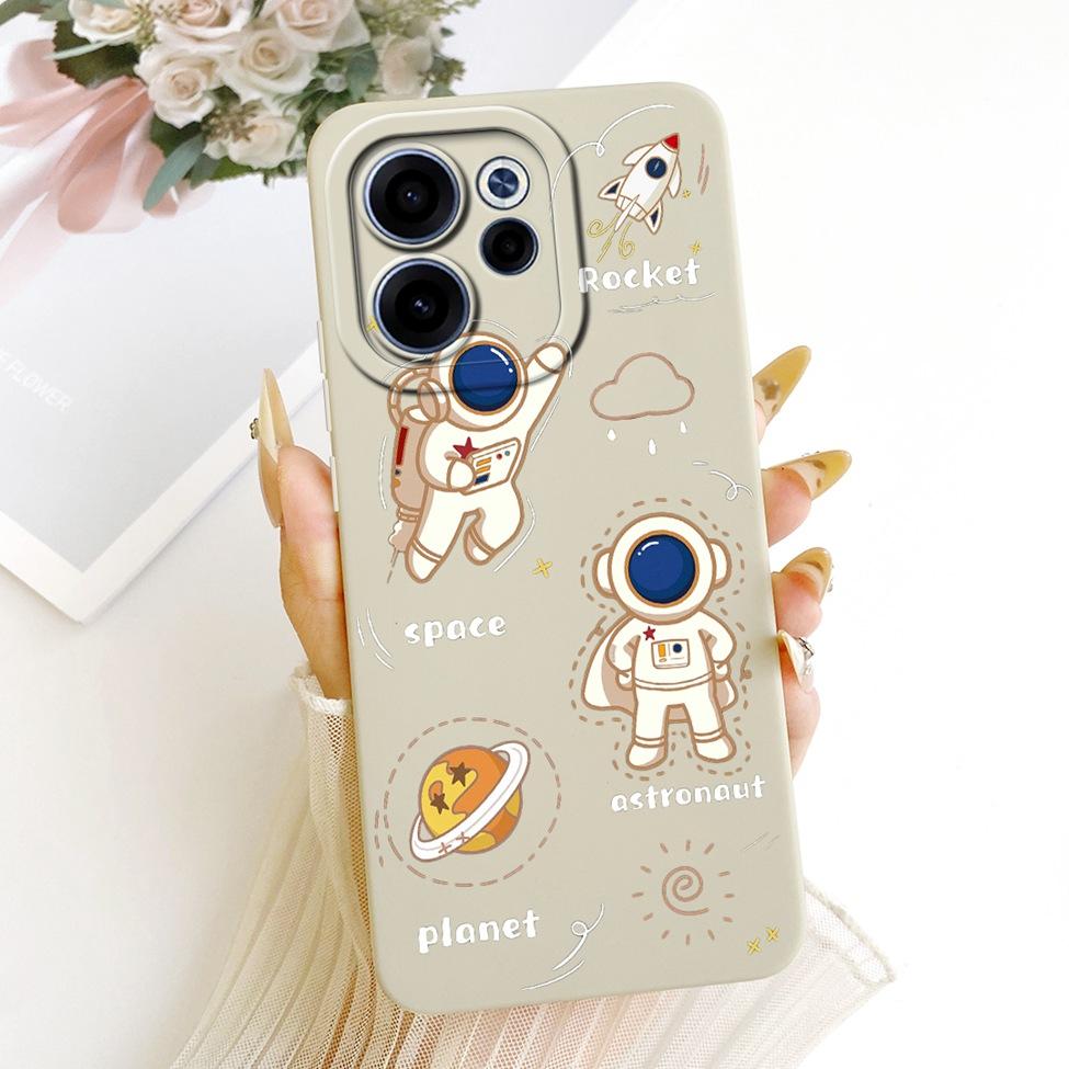 For Oppo CPH2801 Phone Case For Oppo Reno 15F Casing Silicone Luxury Fashion Flowers Kawaii Cute Painted Cover For Oppo Reno15 F