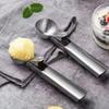 1PC Stainless Steel Ice Cream Ball Digger Scoop Multi-purpose Spoon Suitable for Ice Cream Kitchen DIY Dessert Styling Tools ZYF
