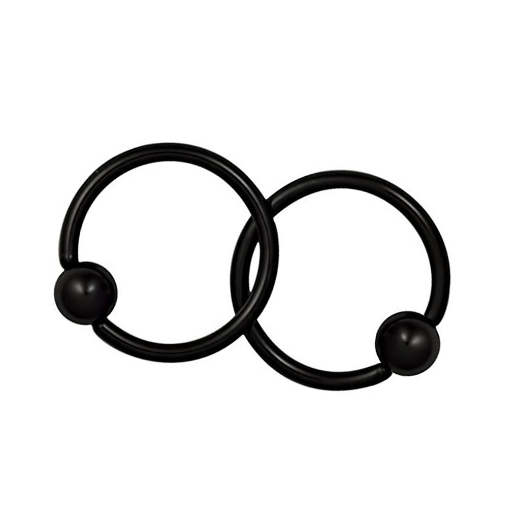 1 paar 16G Stainless Steel Hoop Captive