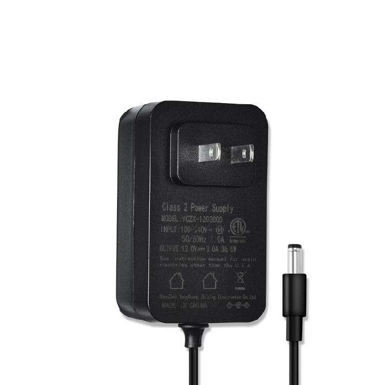 36W Universal Power Supply Adapter US Compatible Plug Fire Retardant Housing Stable Output for Various Electronics