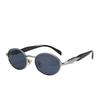 A Pair of Retro Luxury Style Oval Frame Glasses Suitable for Both Men and Women Fashionable and Versatile
