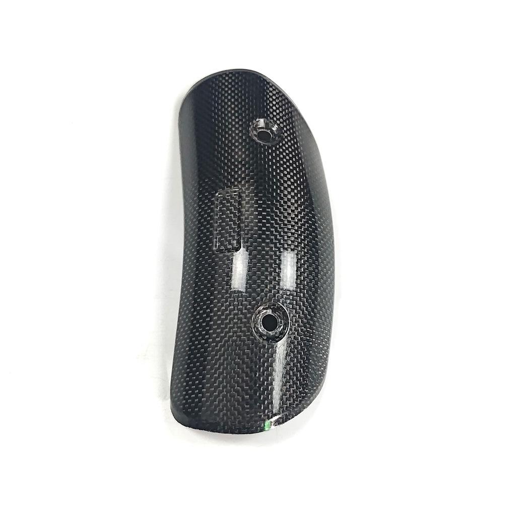 Motorcycle Carbon Fiber Exhaust Heat Shield - Anti-Scald, High-Temperature Resistant Cover.