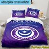 Custom Name Portsmouth Football Club Bedding Set 3PCS Duvet Cover Closure Includes 1 Duvet Cover & 2 Pillowcases for All Seasons Bedroom Decor