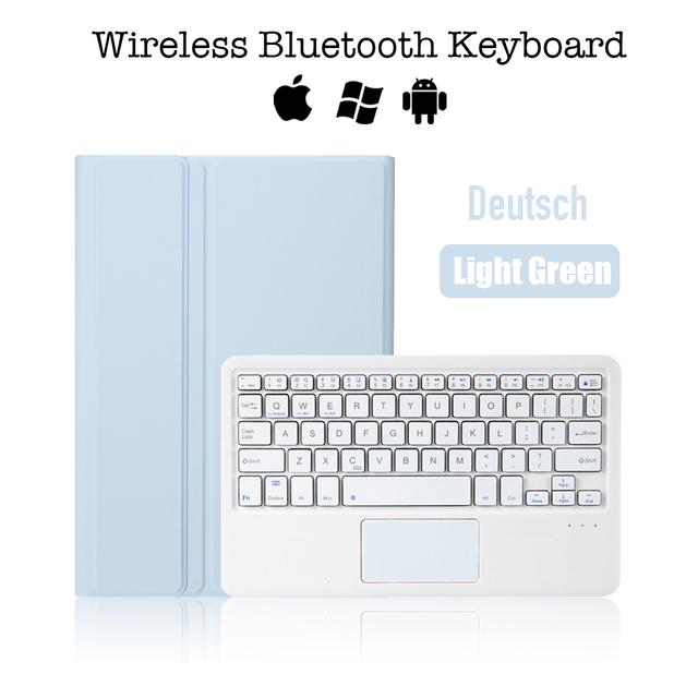 Wireless Portable with Pencil Stand Bluetooth Touchpad Keyboard Case for Samsung Galaxy Tab S8 11 2022 Tablet Protective Cover