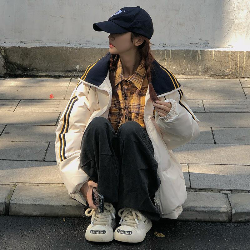 American Retro Padded Clothes Women's New Winter Padded Jackets Down Padded Jackets