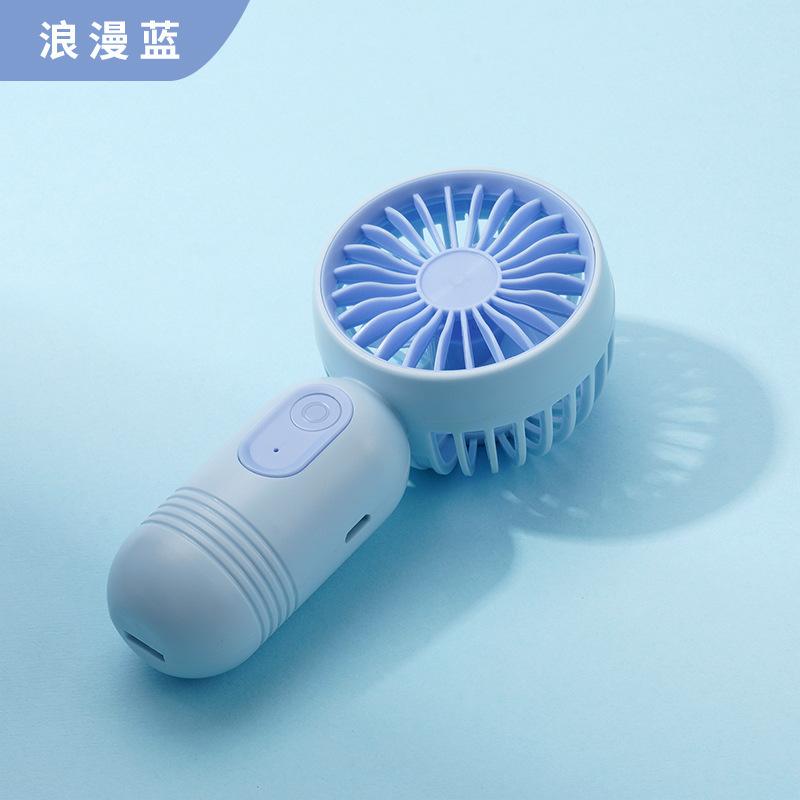 Mini Handheld Fan 3-Speed Strong Wind Usb Rechargeable Long Lasting Portable Desk Fan For Students Office Outdoor Travel Camping