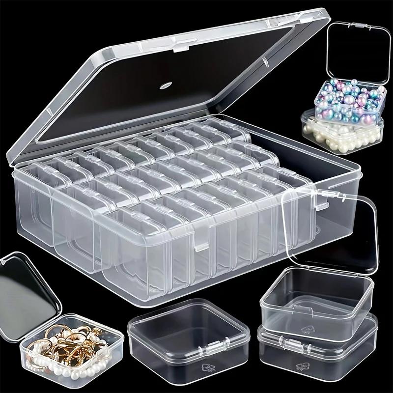 Transparent Bean Storage Box Set, Independent Small Box That Can Be Split, Suitable for Carrying and Creating On The Go