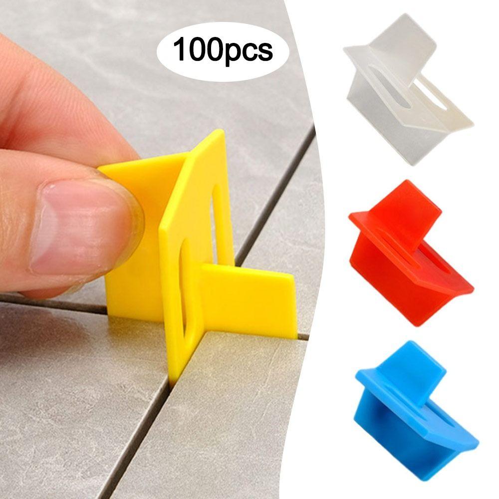 100pcs Floor Leveling Floor Gap Clips Leveling System Tile Leveling Clips Tile Spacers Clips