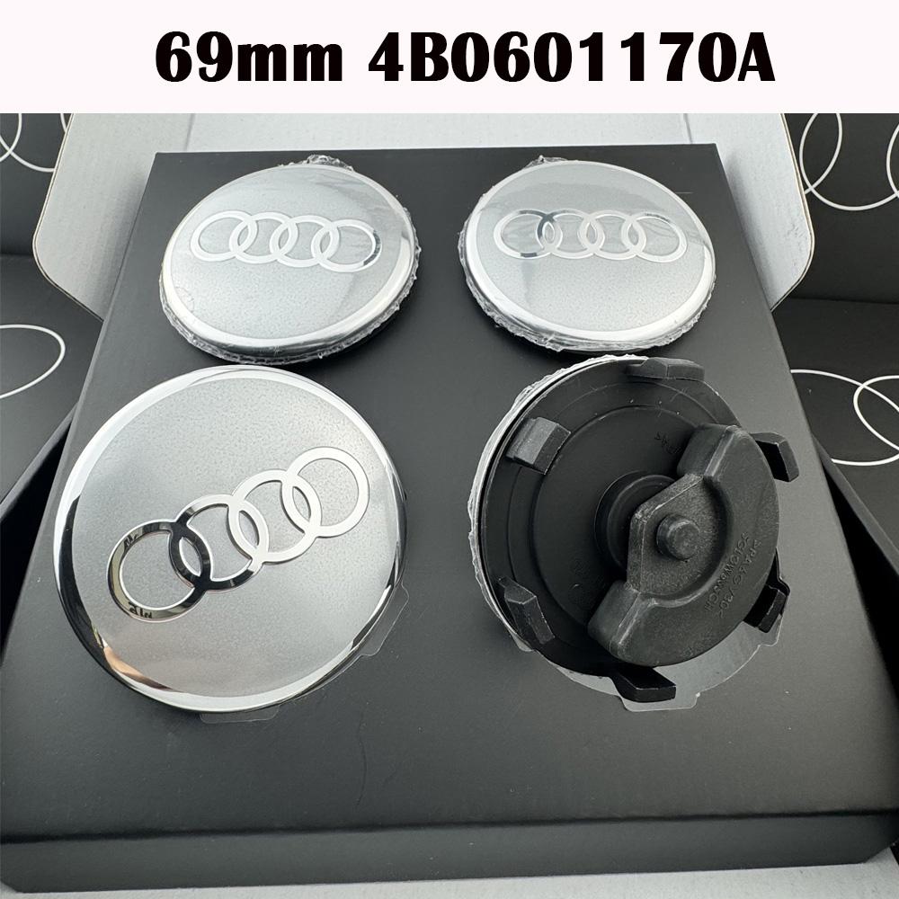 4ks 60mm 61mm 68mm 69mm Plovoucí středové krytky kol s logem pro r1 A3 A4 A5 A6 A7 A8 S4 Auto doplňkyv1